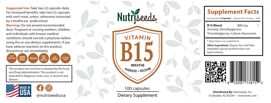 Natural B15 Pangamic Acid