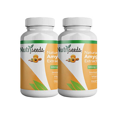 ( 2-Pack) 500mg Nutriseeds Natural B17 Extract